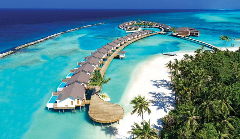 Atmosphere Kanifushi-Aerial view - Water Villa Jetty_2